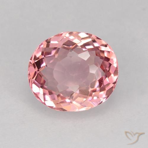 Turmalina Rosado Bubblegum natural de 1.60 ct, Ovalada, VVS-VS