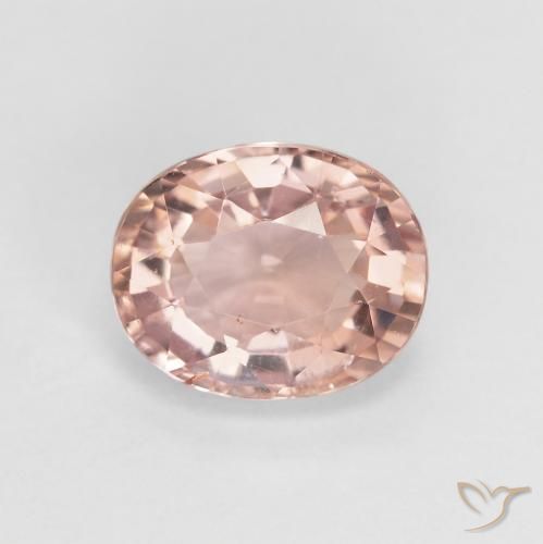1.61ct Natural Rojo indio turmalina, Ovalada, VS