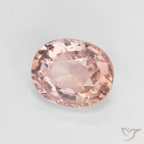 Turmalina Rojo indio natural de 1.61 ct, Ovalada, VS