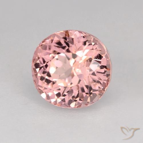 Turmalina Rosado claro natural de 1.66 ct, Ovalada, VS
