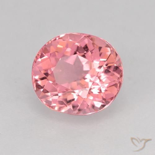 Turmalina Rosado medio natural de 1.57 ct, Ovalada, VVS-VS