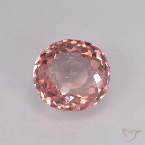 1.67ct Natural Rosado naranja turmalina, Ovalada, VVS-VS