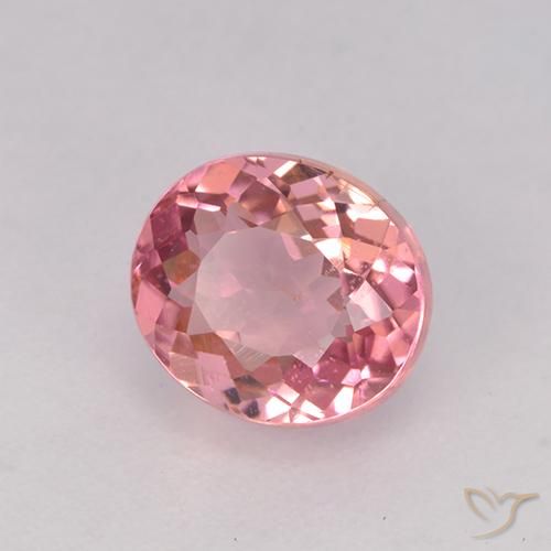 Turmalina Rosado claro natural de 1.65 ct, Ovalada, VVS-VS