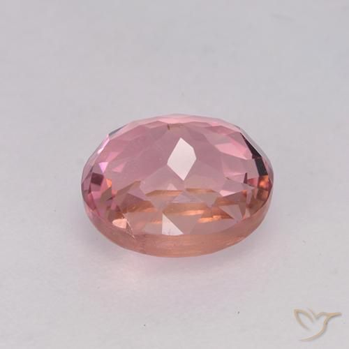 Turmalina Rosado claro natural de 1.65 ct, Ovalada, VVS-VS