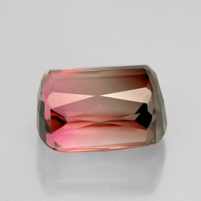 Turmalina multicolor natural de 5,27 ct, forma elegante, VVS