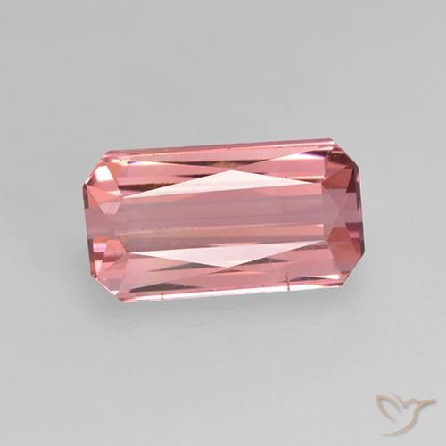 1.64ct Natural Rosado Bubblegum Turmalina, corte esmeralda, VS