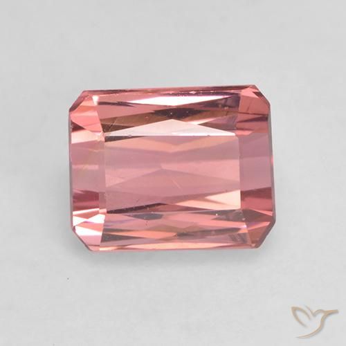 1.43ct Natural Rosado medio Turmalina, corte esmeralda, VVS-VS