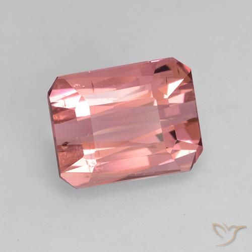 Turmalina Rosado claro natural de 1.55 ct, Corte Octágono / Esmeralda, VVS-VS