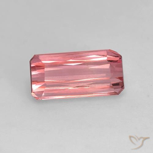 1.27ct Natural Rosado claro Turmalina, corte esmeralda, VVS-VS
