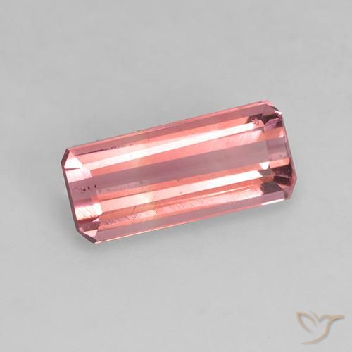 Turmalina Rosado medio natural de 1.07 ct, Corte Octágono / Esmeralda, VVS-VS