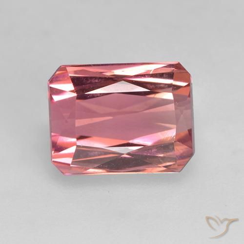 1.65ct Natural Rosado Bubblegum Turmalina, corte esmeralda, VVS-VS