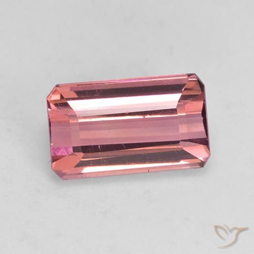 1.80ct Natural Rosado intenso Turmalina, corte esmeralda, VVS-VS