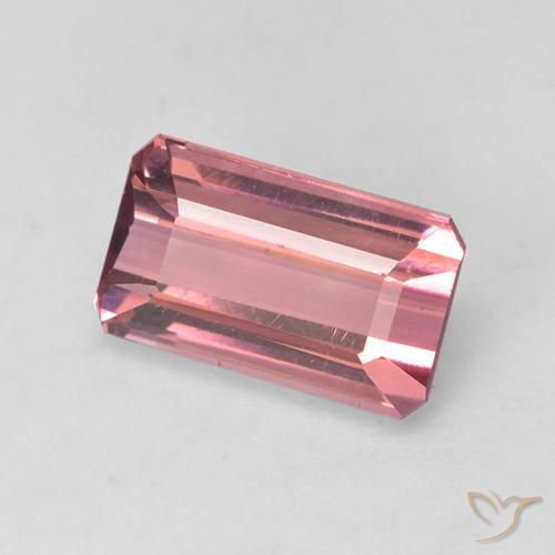Turmalina Rosado intenso natural de 1.80 ct, Corte Octágono / Esmeralda, VVS-VS
