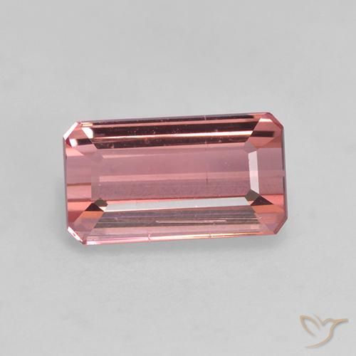 1.59ct Natural Rosado naranja Turmalina, corte esmeralda, VVS-VS