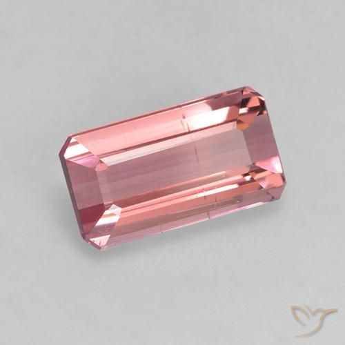 Turmalina Rosado naranja natural de 1.59 ct, Corte Octágono / Esmeralda, VVS-VS