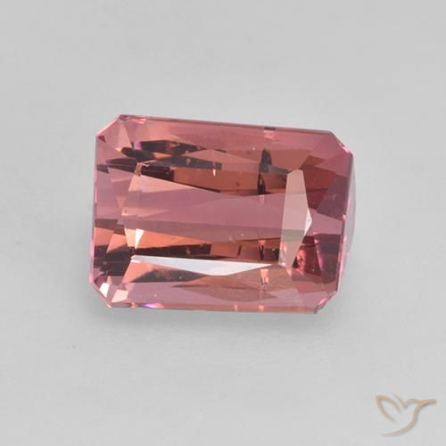 1.81ct Natural Rosado intenso Turmalina, corte esmeralda, VS-SI