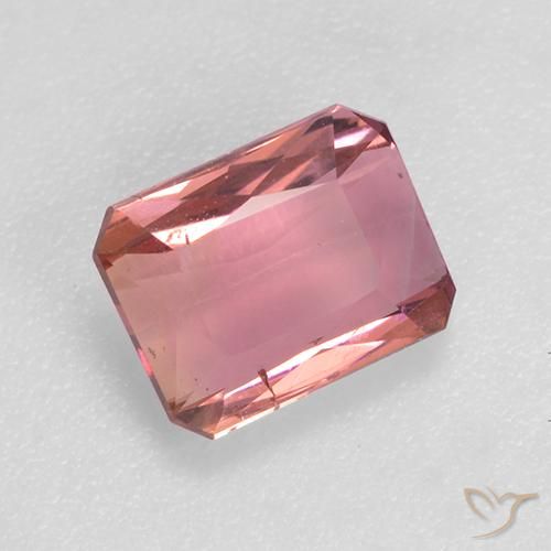 Turmalina Rosado intenso natural de 1.04 ct, Corte Octágono / Esmeralda, VS