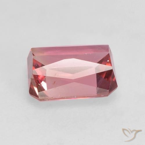 Turmalina Rosado intenso natural de 1.04 ct, Corte Octágono / Esmeralda, VS