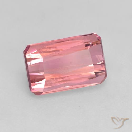 Turmalina Rosado cálido claro natural de 1.14 ct, Corte Octágono / Esmeralda, VVS-VS