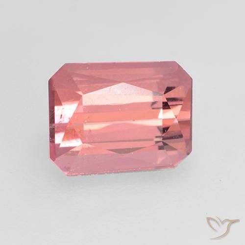Turmalina Rosado medio natural de 1.14 ct, Corte Octágono / Esmeralda, VVS-VS