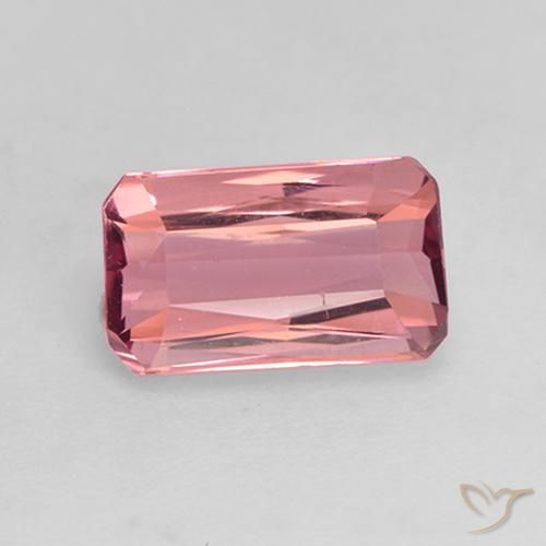 1.08ct Natural Rosado naranja intenso Turmalina, corte esmeralda, VVS-VS