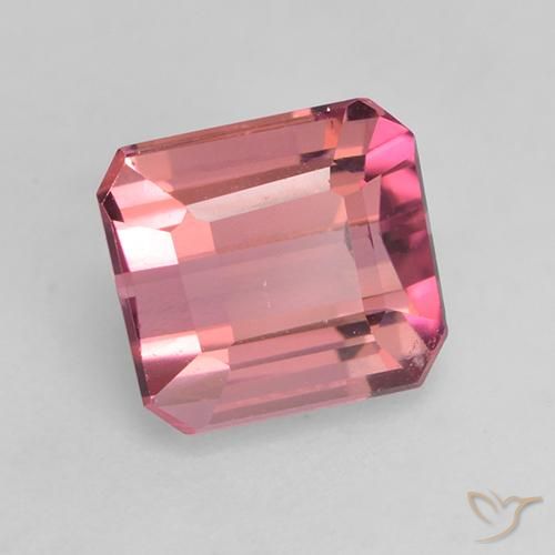 Turmalina Rosado medio natural de 1.52 ct, Corte Octágono / Esmeralda, VVS-VS