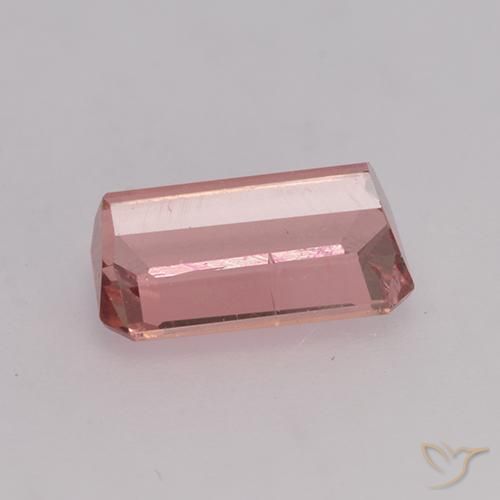 Turmalina Rojo manzana claro natural de 1.11 ct, Corte Octágono / Esmeralda, SI