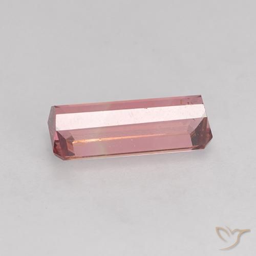Turmalina Rosado naranja natural de 1.33 ct, Corte Octágono / Esmeralda, VS