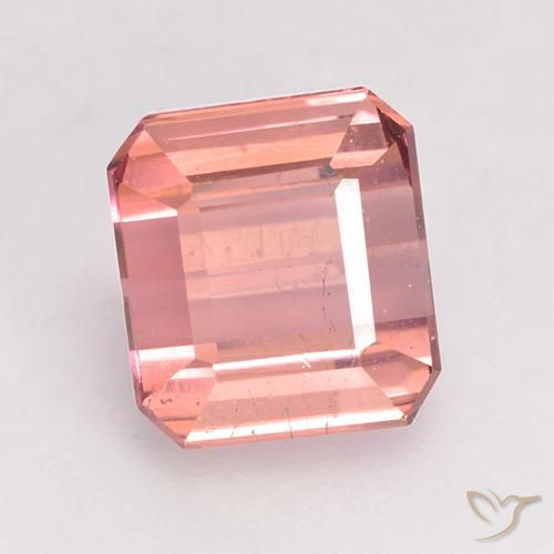 1.93ct Natural Rosado medio Turmalina, corte esmeralda, VS