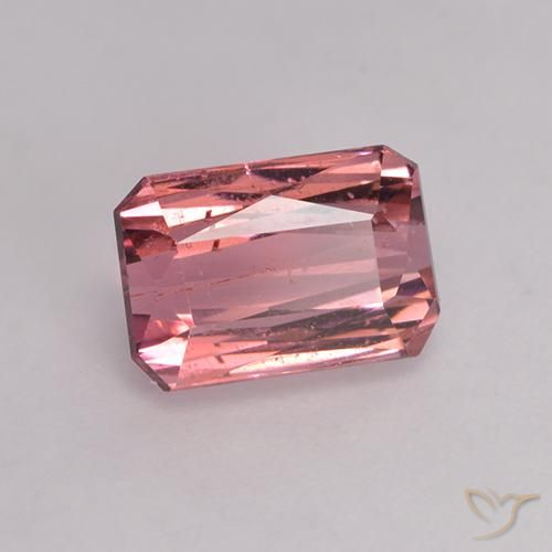 Turmalina Rosado medio natural de 1.60 ct, Corte Octágono / Esmeralda, VS-SI