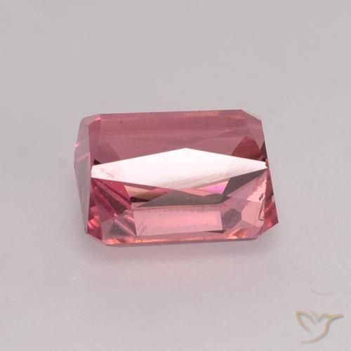 Turmalina Rosado intenso natural de 1.27 ct, Corte Octágono / Esmeralda, VS