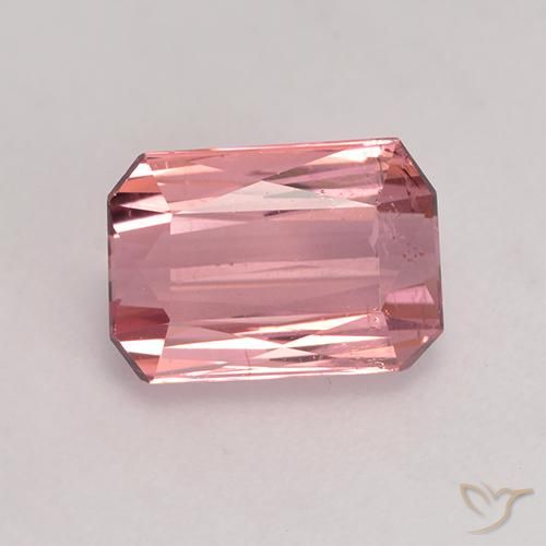 1.76ct Natural Rosado medio Turmalina, corte esmeralda, VS