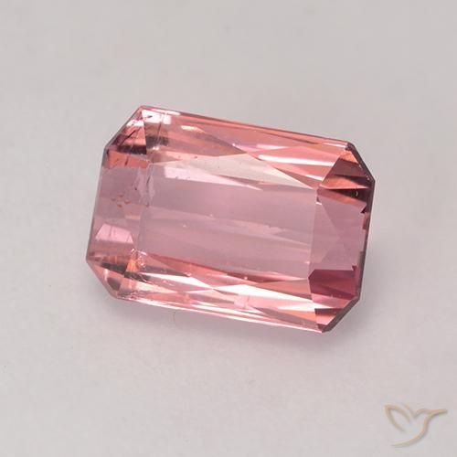Turmalina Rosado medio natural de 1.76 ct, Corte Octágono / Esmeralda, VS