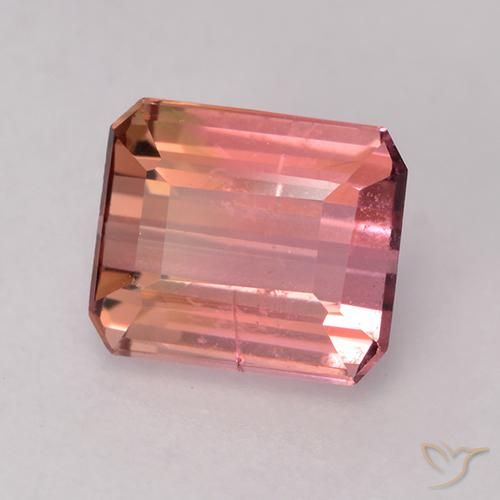 Turmalina Rosado rojizo natural de 1.10 ct, Corte Octágono / Esmeralda, VS-SI