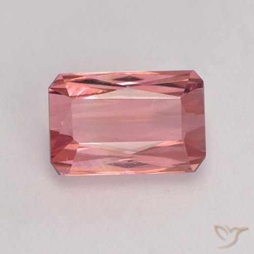 1.64ct Natural Rosa oscuro Turmalina, corte esmeralda, VVS-VS