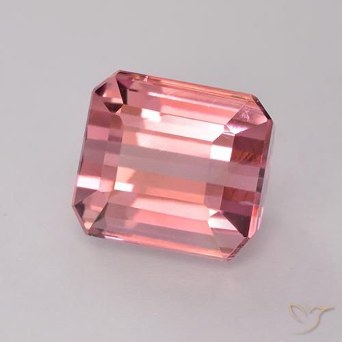 Turmalina Rosado medio natural de 1.89 ct, Corte Octágono / Esmeralda, VVS-VS