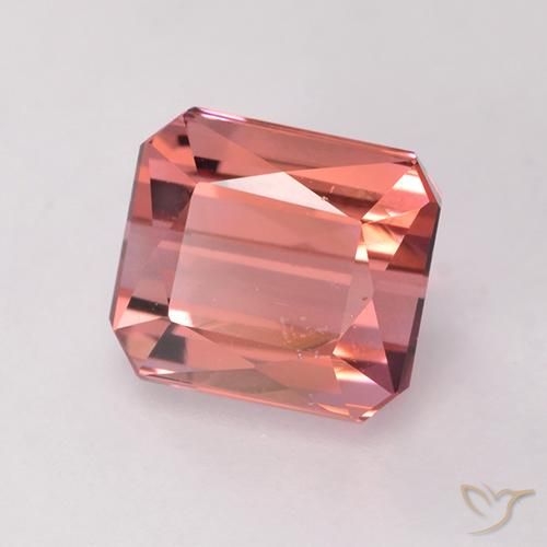 1.58ct Natural Rosa oscuro Turmalina, corte esmeralda, VS
