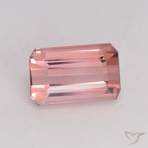 Turmalina Rosado naranja natural de 1.83 ct, Corte Octágono / Esmeralda, VVS-VS