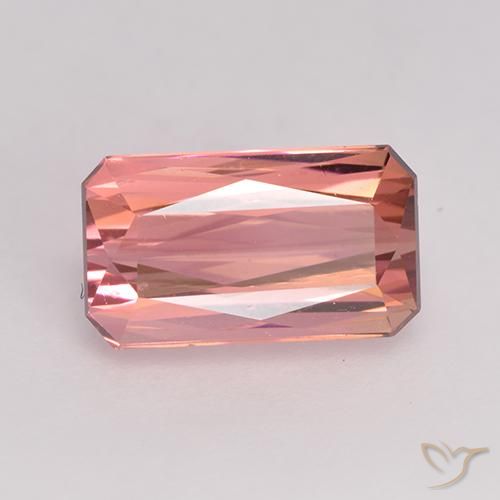 Turmalina Rosado medio natural de 1.73 ct, Corte Octágono / Esmeralda, VVS-VS
