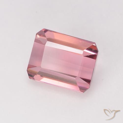 Turmalina Rosado claro natural de 1.54 ct, Corte Octágono / Esmeralda, VVS-VS