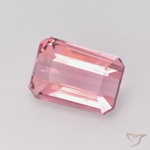Turmalina Rosado naranja natural de 1.41 ct, Corte Octágono / Esmeralda, VVS-VS