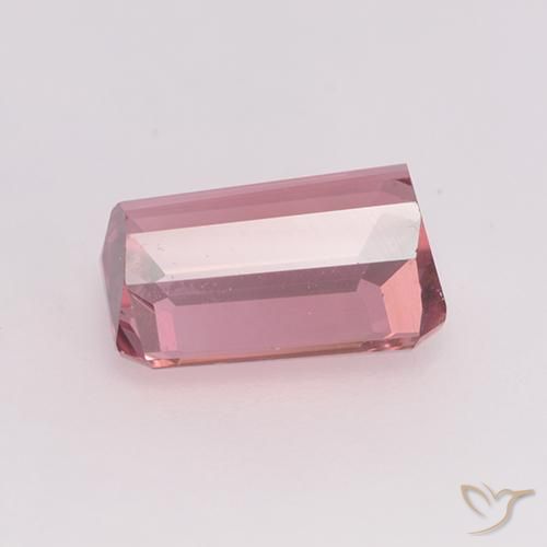 Turmalina Rosado naranja natural de 1.41 ct, Corte Octágono / Esmeralda, VVS-VS