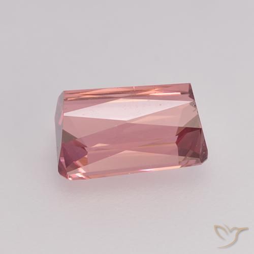 Turmalina Rosado naranja natural de 1.48 ct, Corte Octágono / Esmeralda, VVS-VS