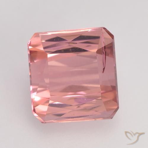 1.46ct Natural Rosado medio Turmalina, corte esmeralda, VS-SI