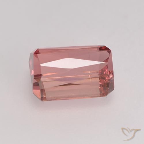 Turmalina Rosado naranja natural de 1.87 ct, Corte Octágono / Esmeralda, VS-SI