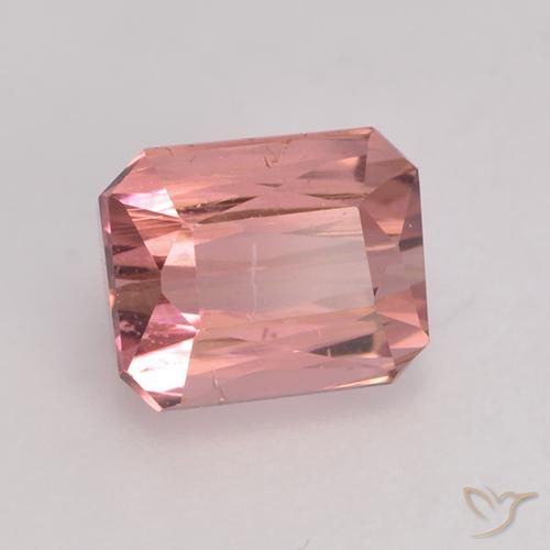 Turmalina Rosado medio natural de 1.07 ct, Corte Octágono / Esmeralda, VS