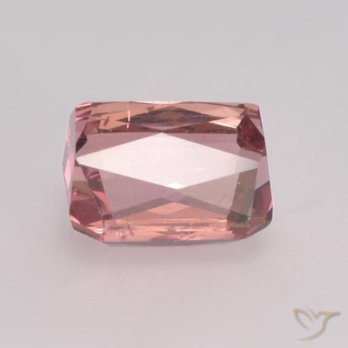 Turmalina Rosado medio natural de 1.07 ct, Corte Octágono / Esmeralda, VS