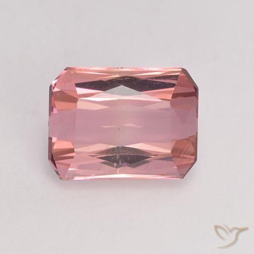 1.43ct Natural Rosado medio Turmalina, corte esmeralda, VVS-VS