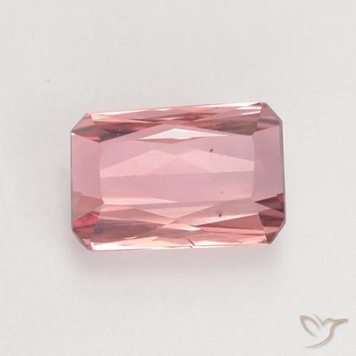 1.54ct Natural Rosado naranja Turmalina, corte esmeralda, VS