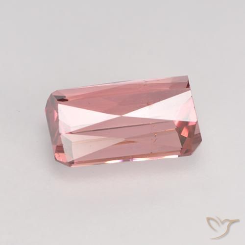 Turmalina Rosado naranja natural de 1.54 ct, Corte Octágono / Esmeralda, VS